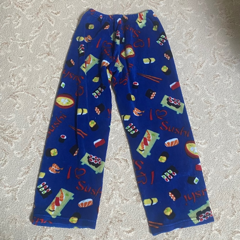 Fuzzy Sushi Pajama Pants
